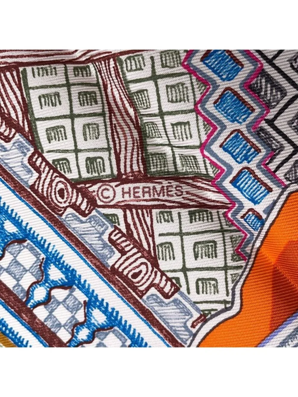 Hermes Scarf Carre 90 Super Silk Quest